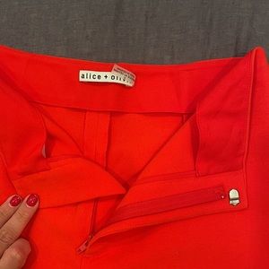 Alice & Olivia Red dress pants